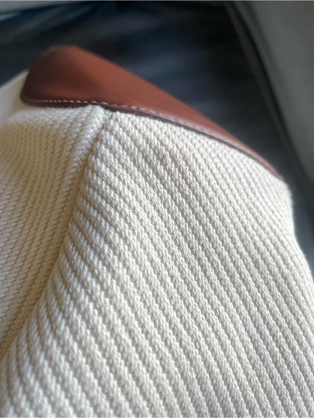Polene Cyme Tisse Bag cognac Canvas - Picture 10 of 16
